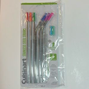 Cuisinart Stainless Steel Straw Pack - NWT